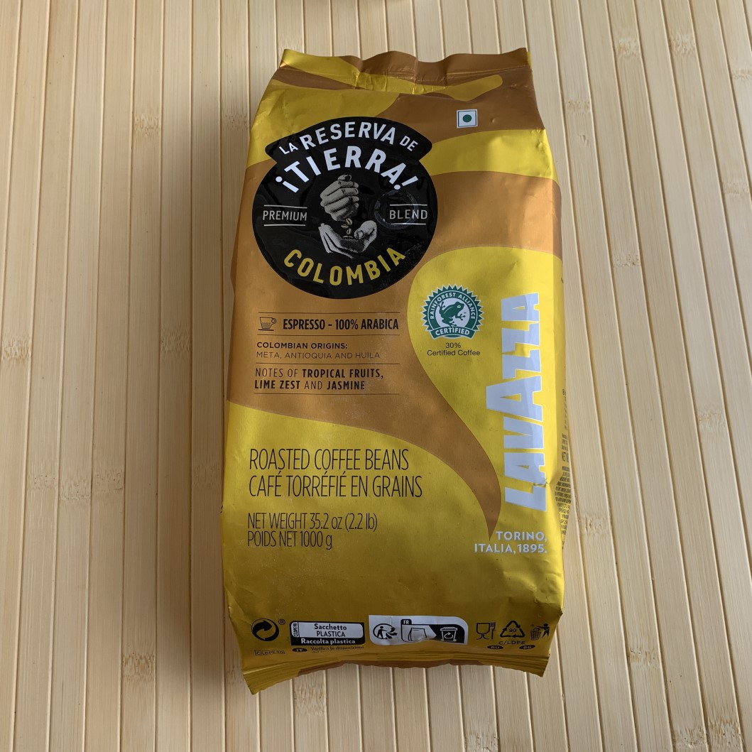 Кава Lavazza Tierra Colombia в зернах оригінал 1 кг