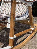 Крісло-гойдалка з лози «Заплетений ротанг», фото 3
