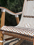 Крісло-гойдалка з лози «Заплетений ротанг», фото 6