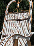 Крісло-гойдалка з лози «Заплетений ротанг», фото 5
