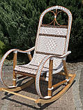 Крісло-гойдалка з лози «Заплетений ротанг», фото 2