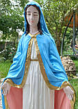 Скульптура Матері Божої 63 см кольорова, фото 4