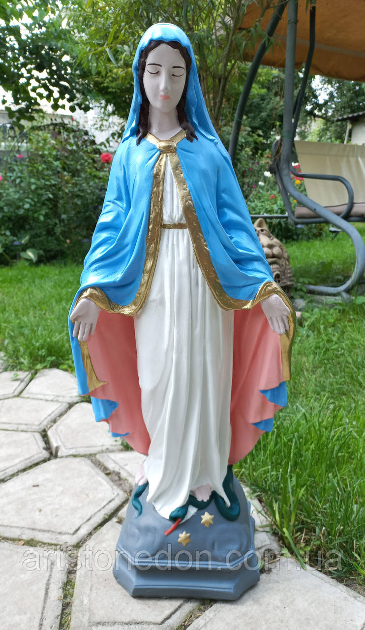 Скульптура Матері Божої 63 см кольорова, фото 1