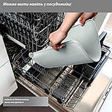 Килимок під миски для собак/кішок силіконовий 48 х 30 см сірий (GS-102413), фото 9