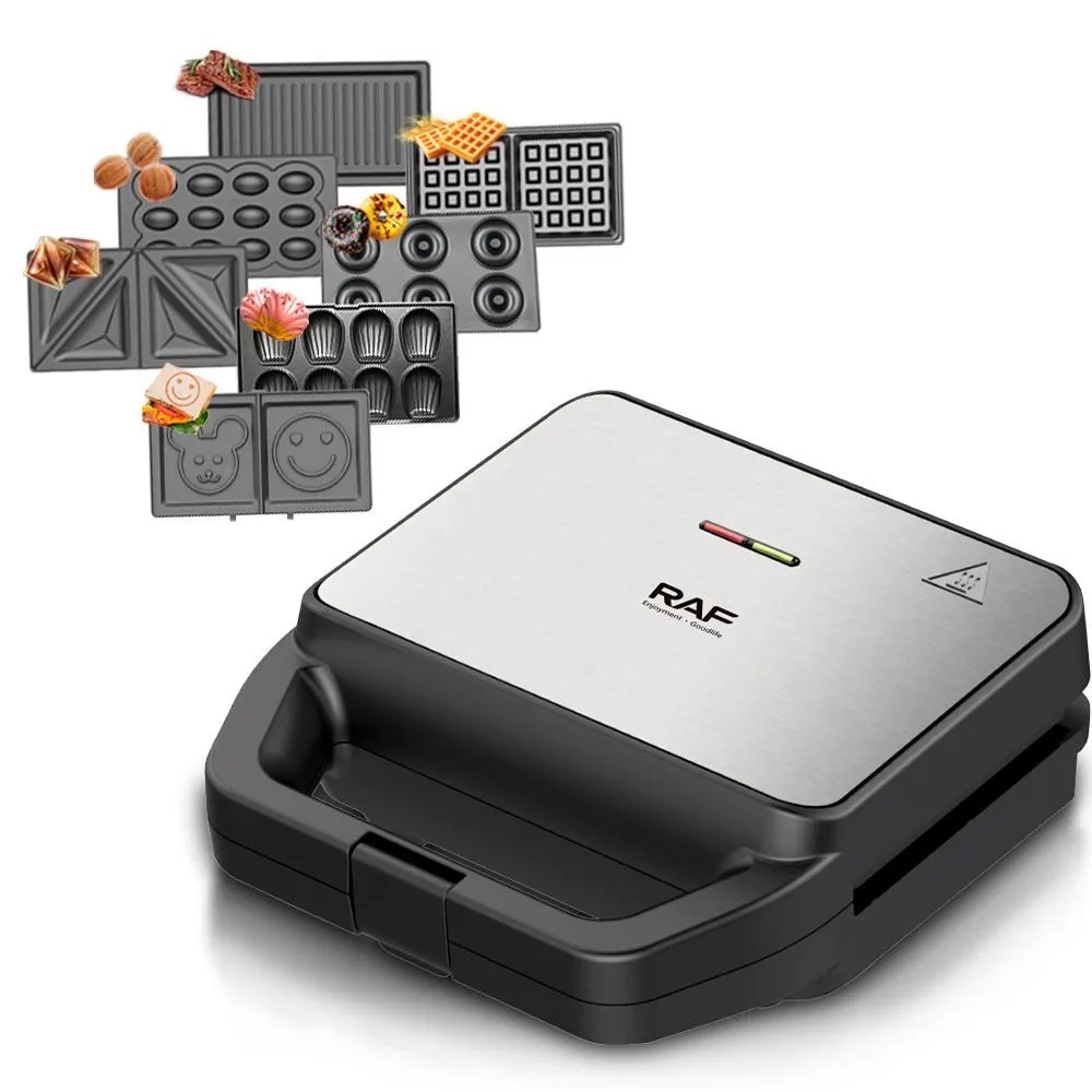 Мультипекар мультимейкер зі знімними формами 7 в 1 RAF-552 800W