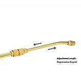 Телескопічний латунний наконечник з ручкою, 55-81см, ASA01-5581, фото 2