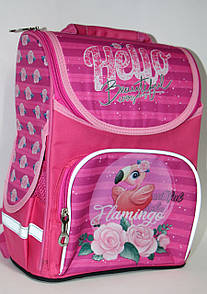 Рюкзак шкільний для 1-2 класу "Рожевий Фламінго"