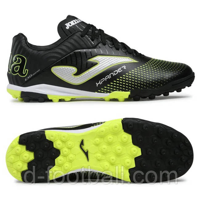 Сороконіжки Joma XPANDER чорно-жовті XPAS2301TF, Чорний, Розмір (EU) — 41