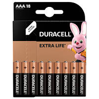Батарейка Duracell AAA MN2400 LR03 * 18 (5000394107557 / 81546741), фото 2