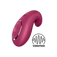 Вибратор Satisfyer Dipping Delight Berry, 2 мотора, гибкий кончик (анонимно)