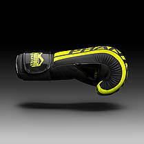 Боксерські рукавиці Phantom APEX Elastic Neon Black/Yellow 12 унцій, фото 4