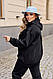 Жіночий прогулянковий костюм двійка худі та спортивні штани джоггери спортивний костюм тринити на флісі, фото 4