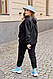 Жіночий прогулянковий костюм двійка худі та спортивні штани джоггери спортивний костюм тринити на флісі, фото 10
