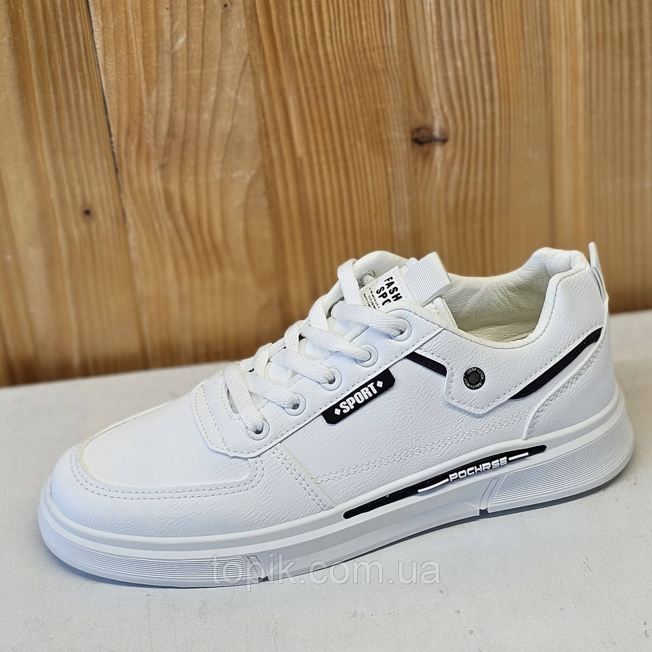 На 39р! Кросівки чоловічі підліткові білі весна осінь кеди унісекс Кроссовки мужские подростковые белые (Код: 3273)