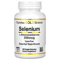 Selenium Yeast-Free 200 мкг California Gold Nutrition 180 капсул