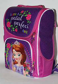Шкільний рюкзак для дівчаток на 1-2 клас "Принцеса Софія та квіти"