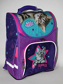 Шкільний рюкзак для дівчаток на 1-2 клас "Кошеня"