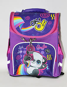 Шкільний дитячий рюкзак на 1-2 клас Панда
