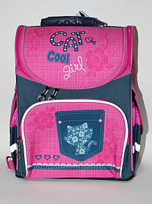 Шкільний дитячий рюкзак на 1-2 клас "CAT COOL GIRL"