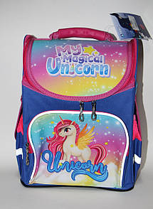 Рюкзак для дівчаток на 1-2 клас Єдиноріг