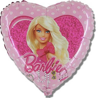 Grabo 18"/45 см Куля фольгована Барбі Barbie
