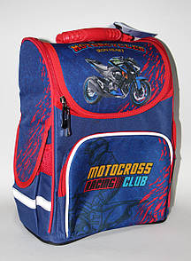 Рюкзак шкільний для 1-2 класу "Мотокрос"