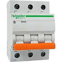 Автоматический выключатель Schneider Electric 11222 Домовой ВА63, 3P, 10A, C, 4.5kA, на DIN-рейку