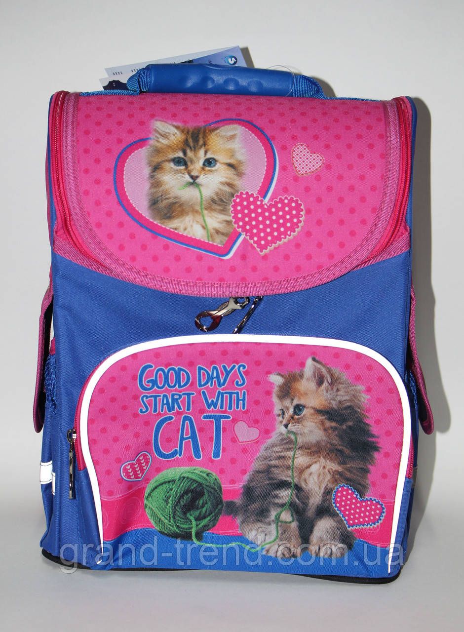 Рюкзак для дівчаток на 1-2 клас Кішка