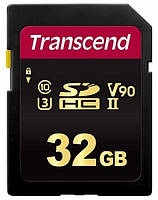 Transcend SDXC/SDHC 700S[Карта памяти SD 32GB C10 UHS-II U3 R285/W220MB/s 4K] Baumar - Знак Качества