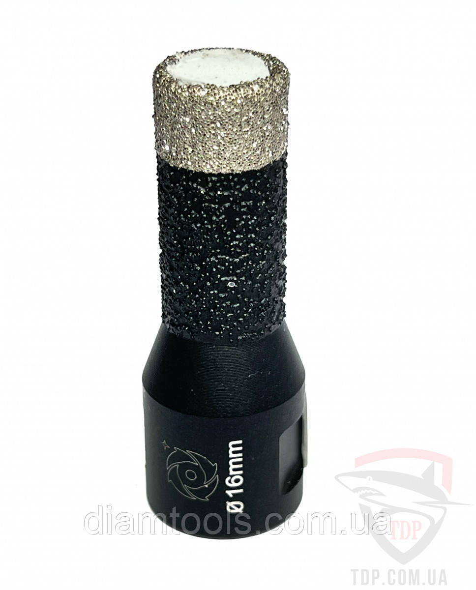 Коронка алмазна Алмаз-Абразив 16 мм Black на КШМ M14 (04716)