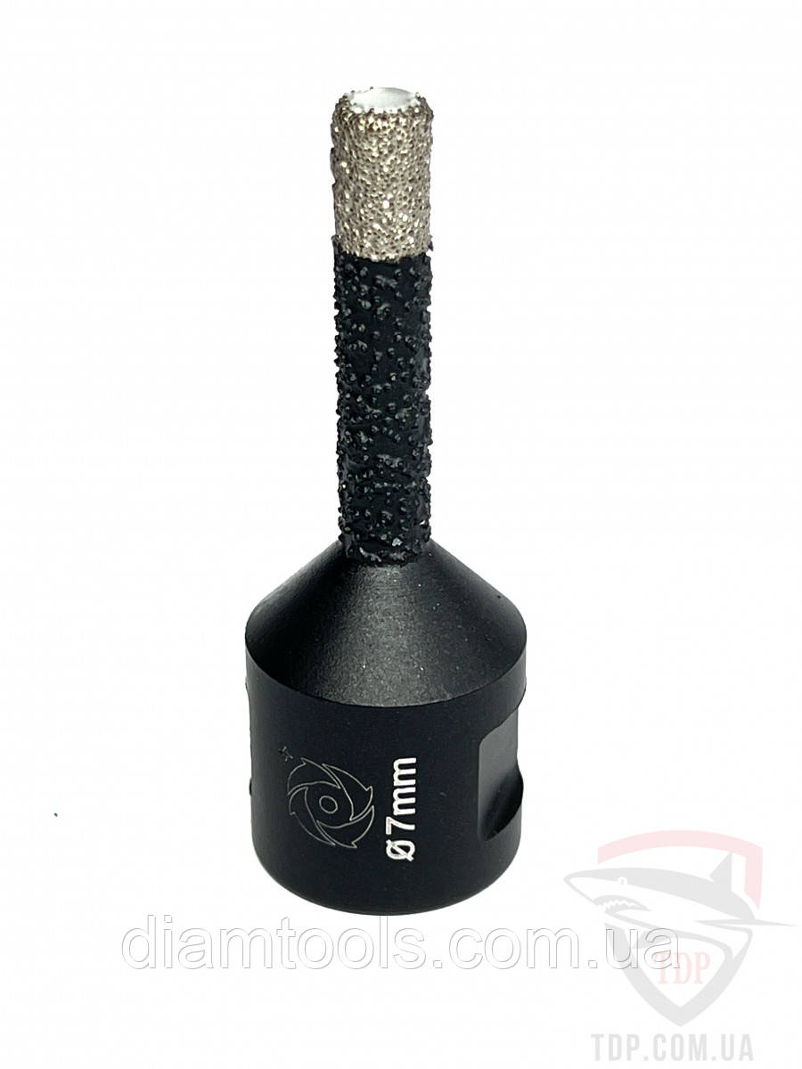 Коронка алмазна Алмаз-Абразив 7 мм Black на КШМ M14 (04710)