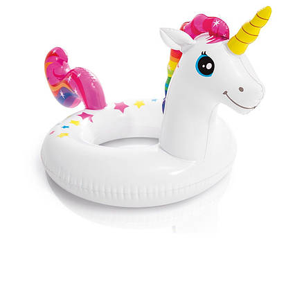 Надувне коло Intex 58221 «Єдиноріг», 107 х 58 см