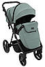 Коляска 2 в 1 Adamex Blanc Eco SA-20 нефрит, фото 7