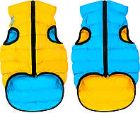 4441-4020 Collar AiryVest Курточка двусторонняя желто-голубая, XS/30 см