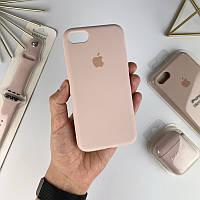 Силиконовый чехол на iPhone 7 / 8 / SE 2020 Full с закрытым низом Pink sand (19)