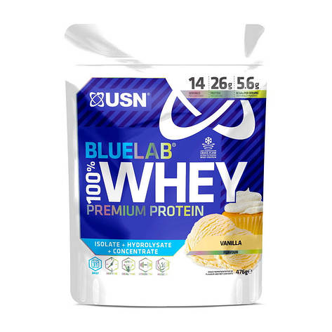 USN Blue Lab 100% Whey Premium Protein (476 g, caramel chocolate), фото 1