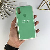 Силиконовый чехол на Айфон Х (10) с закрытым низом | iPhone X / XS Spearmint (47)