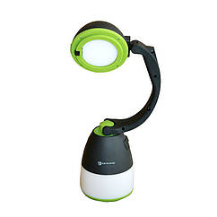 LED светильник настольный многофункциональный зелёный+чёрный EH