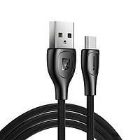 Кабель Remax RC-160m USB MicroUSB Lesu Pro 2.1A 1м чорний