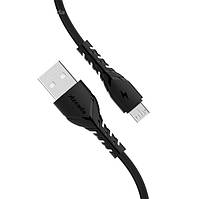 Кабель Proda PD-B47m USB MicroUSB Wing 1м чорний