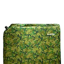 Килимок самонадувний Tramp комфорт з можливістю зістібання camo 185х65х5 UTRI-007, фото 4