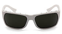 Окуляри захисні Venture Gear Vallejo White (forest gray) Anti-Fog, сіро-зелені в білій оправі, фото 3