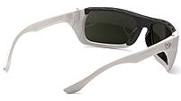 Окуляри захисні Venture Gear Vallejo White (forest gray) Anti-Fog, сіро-зелені в білій оправі, фото 5
