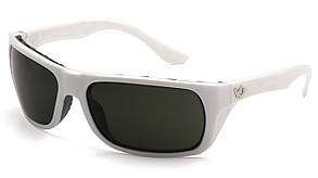 Окуляри захисні Venture Gear Vallejo White (forest gray) Anti-Fog, сіро-зелені в білій оправі, фото 1