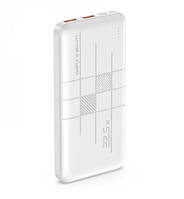 Качественный Powerbank, портативный внешний универсальный аккумулятор XO PR187 10000mAh PD20W+QC22.5W Черный Белый