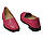 Розмір 38 - устілка 24,5 сантиметра  Жіночі шкіряні балетки Viscala, на низькому ходу, малинові рожеві Viscala 722-64, фото 9