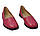 Розмір 38 - устілка 24,5 сантиметра  Жіночі шкіряні балетки Viscala, на низькому ходу, малинові рожеві Viscala 722-64, фото 8
