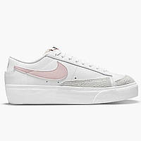 Женские кроссовки Nike Blazer Low Platform White Pink Glaze 36