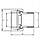 Згін американка пряма латунна 1″ВР х 1″ЗР штампована з резиновою прокладкою Б0811А VA, фото 2