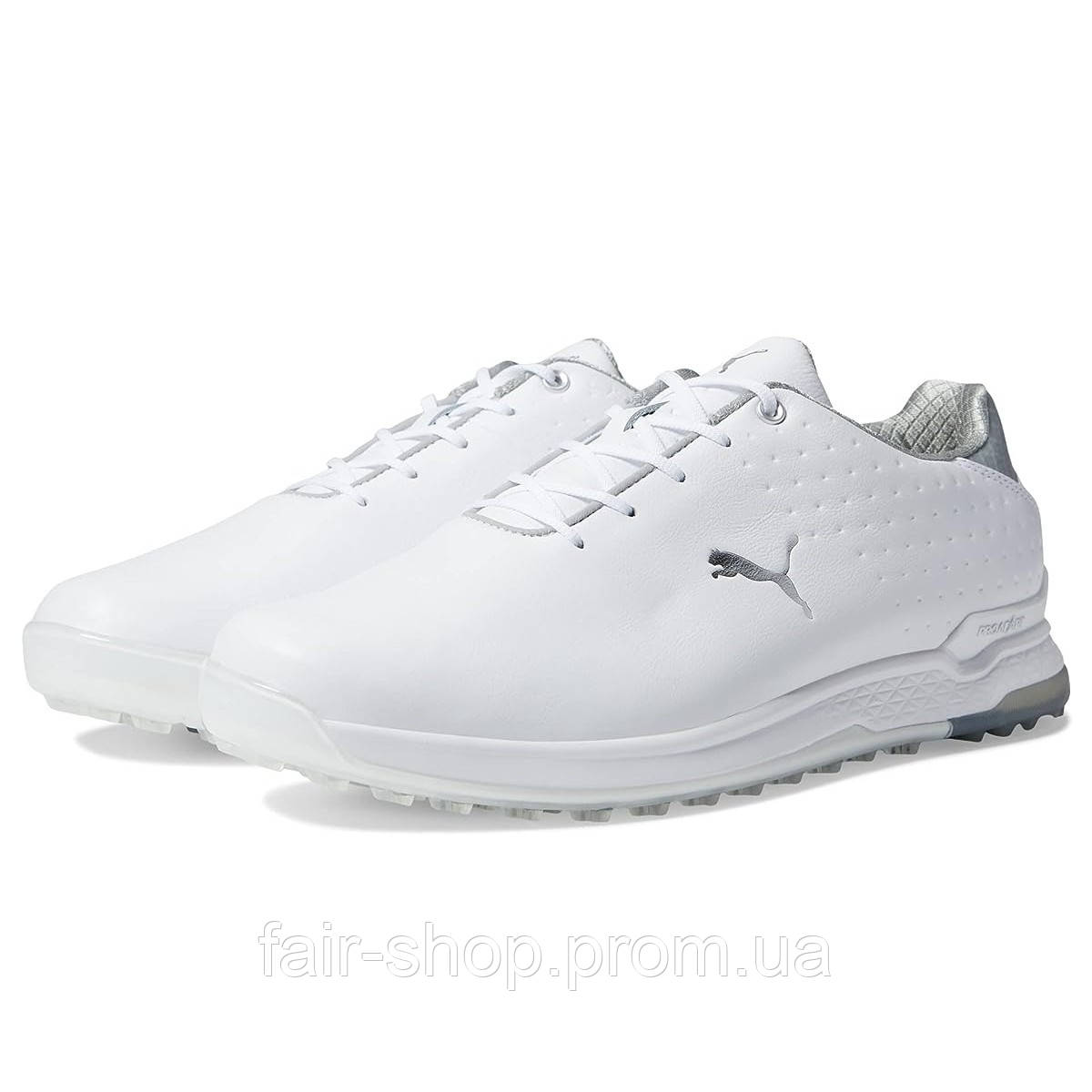 Кросівки для гольфу Puma Proadapt Alphacat Leather Golf Shoes Puma White/Puma Silver, оригінал. Доставка від 14 днів